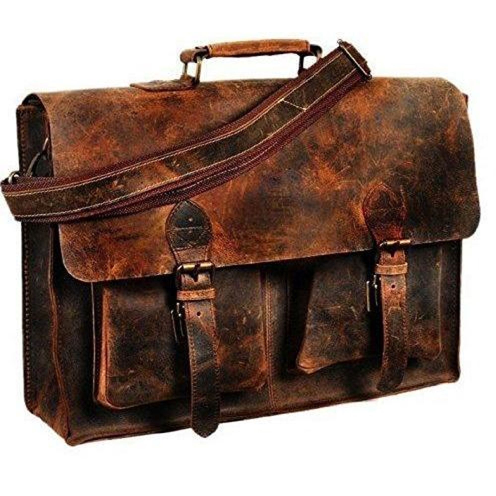 Brown Leather Laptop Bag