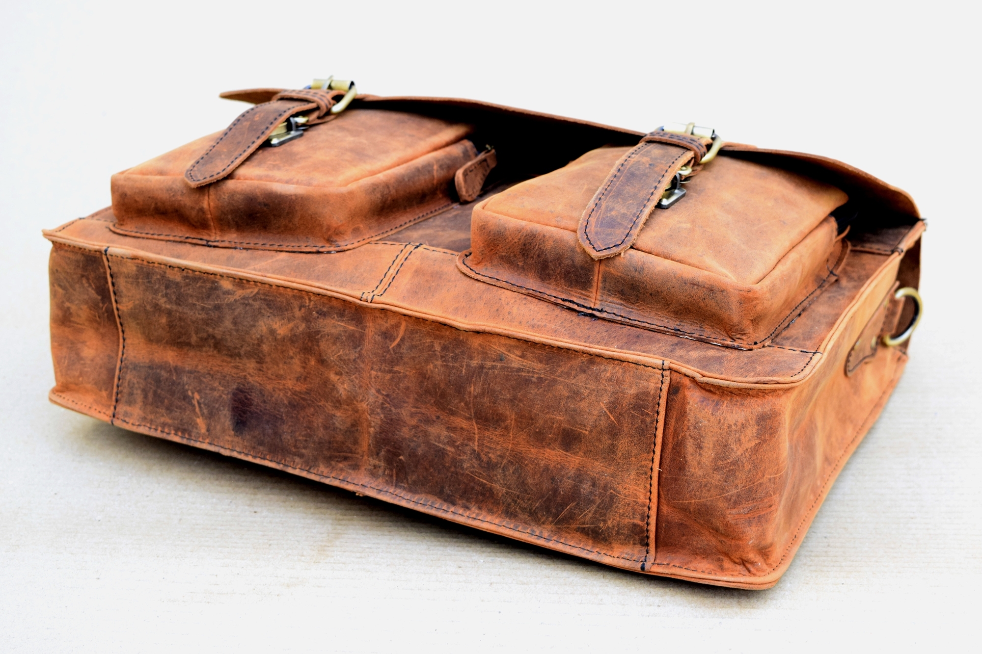 Brown Leather Laptop Bag