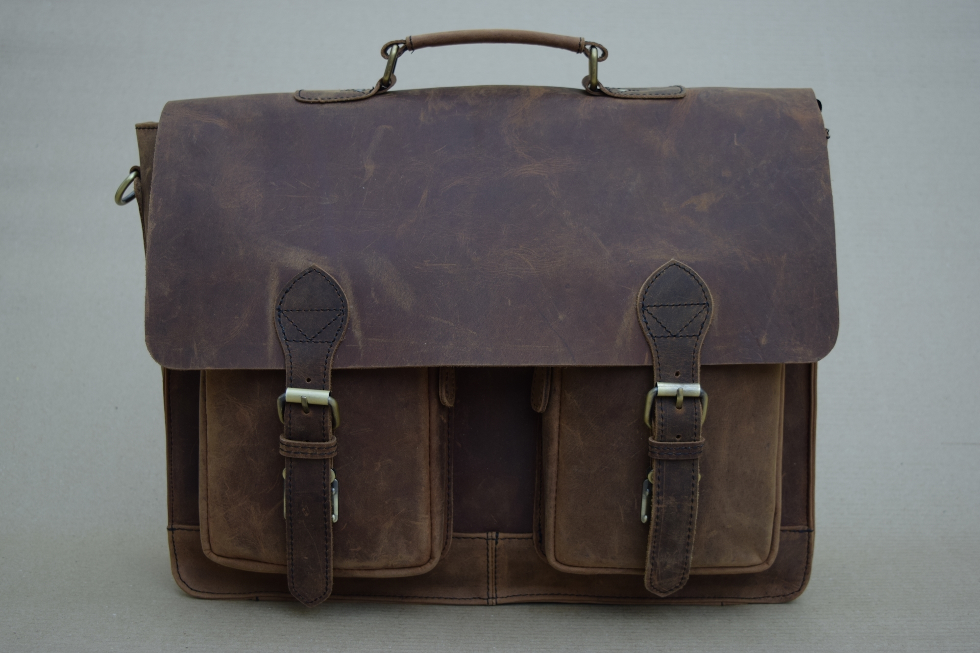 Brown Leather Laptop Bag