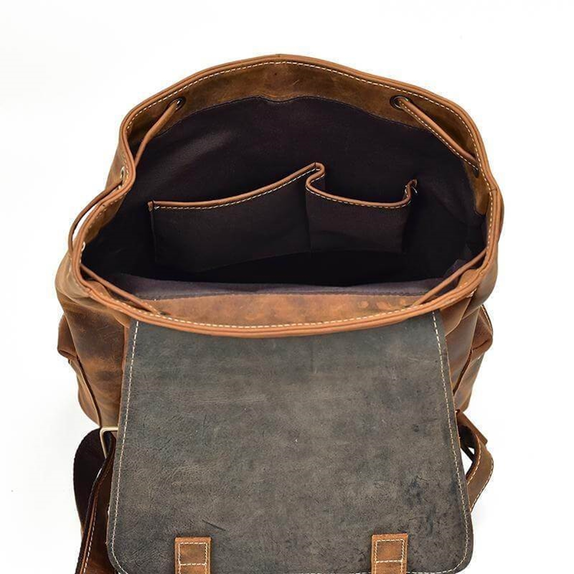 Brown Leather Shoulder Bag