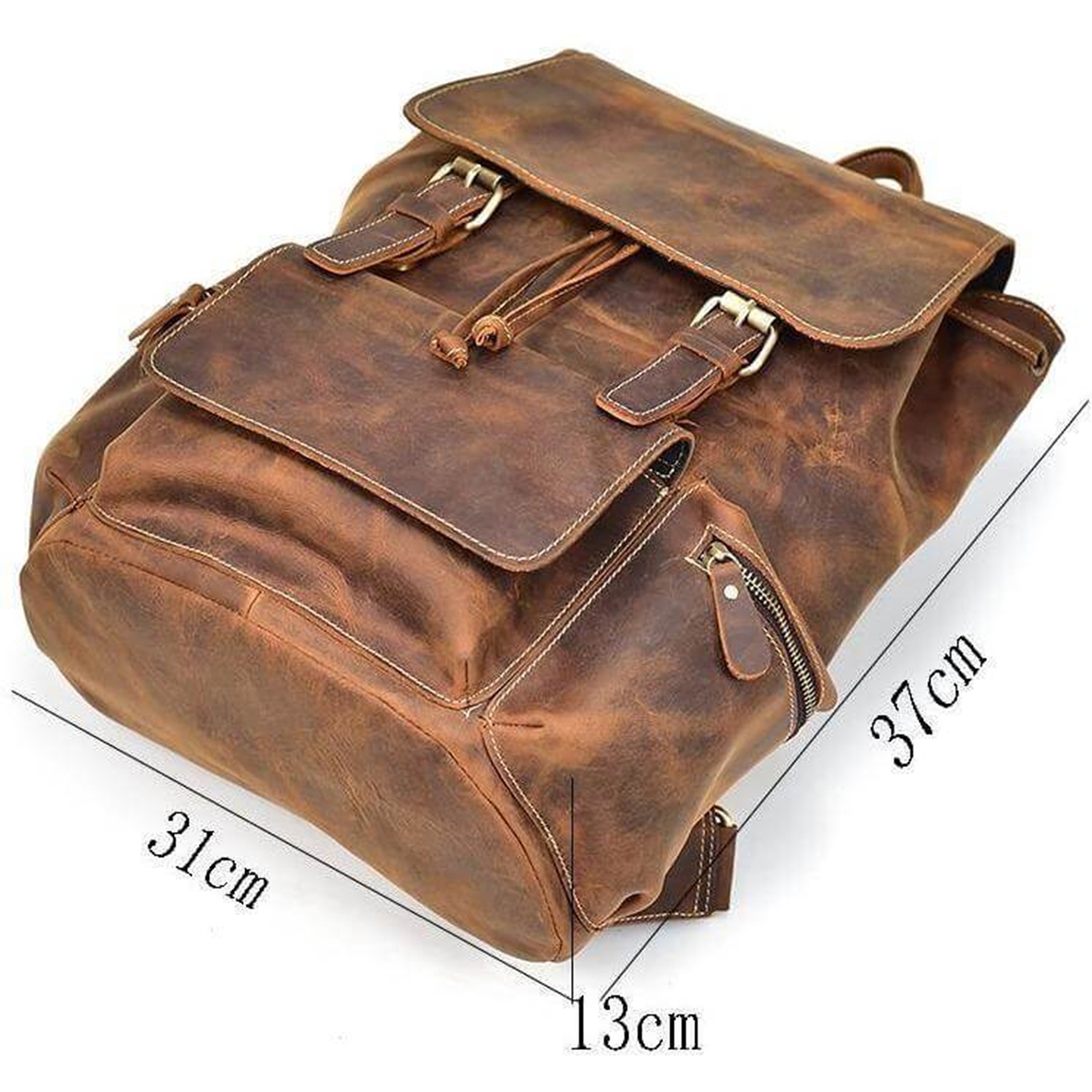 Brown Leather Shoulder Bag