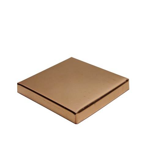 Tungsten Copper Plate - 500 mm Length, Golden Color | Alloy Material, Casting Surface Treatment, Plate Shape