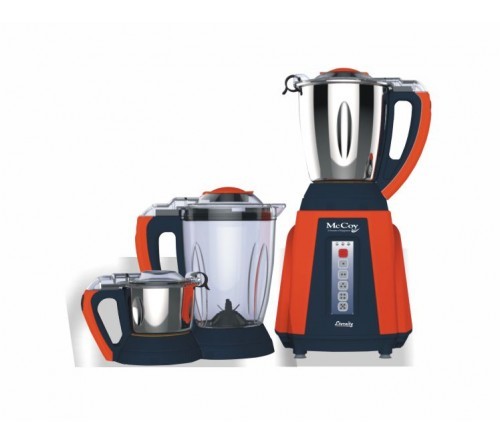 Electric Mixer Grinder - Metal & Plastic Build, 3 Jars, 220-380 Volt | Advanced Ventilation, Auto Cut Off Protection, Vibration Dampening Rubber Stoppers, 5-year Warranty