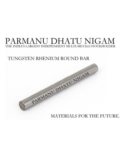 Tungsten Rhenium Round Bar - 98% Purity, Silver Color | Suitable for Casting, Available in Bar, Grain, Lump, Rod, Roll, Sheet, Wire Shapes