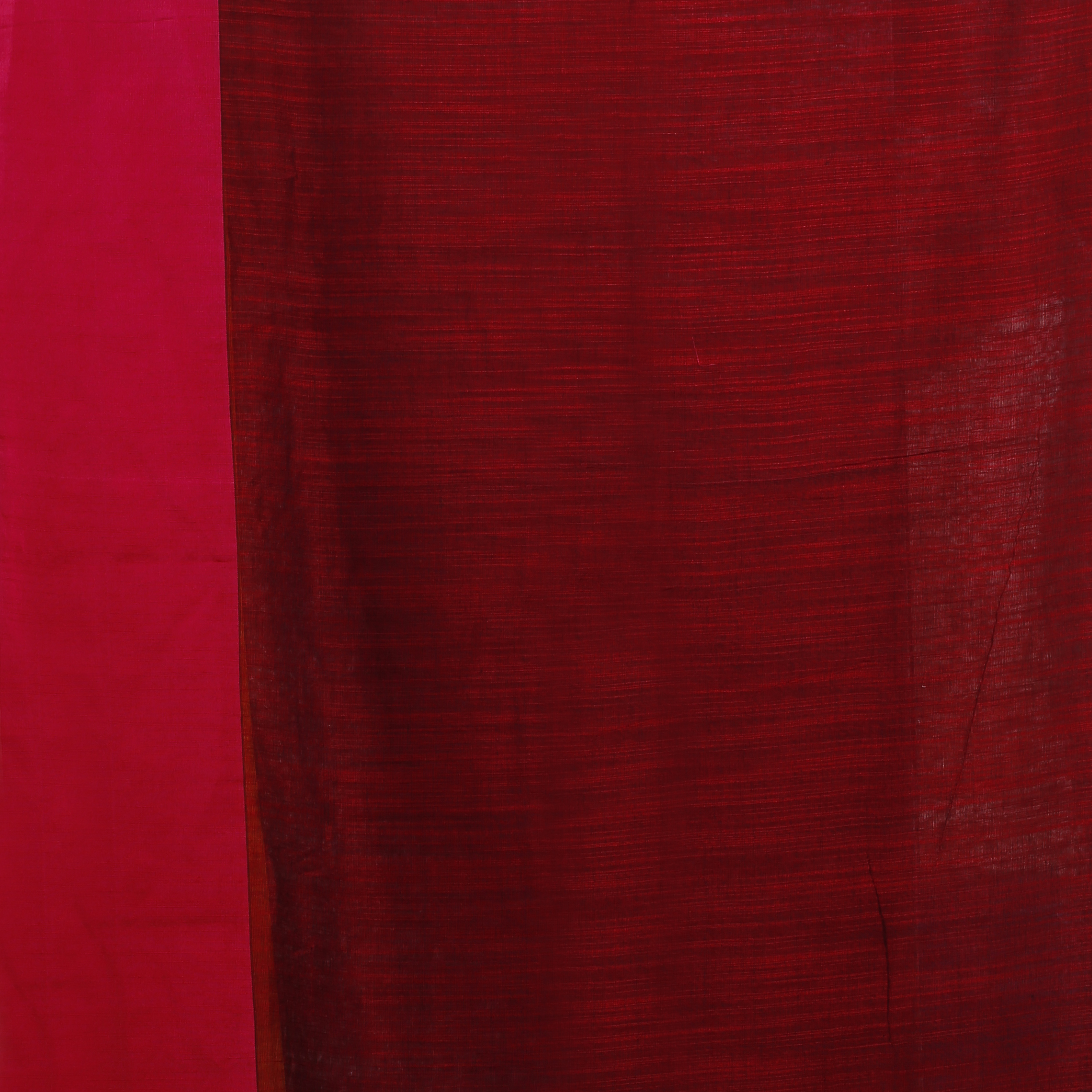 Multi Colour Grey Body With Yellow And Red Border Hand Woven Blended Cotton Saree With Runing Blouse Piece