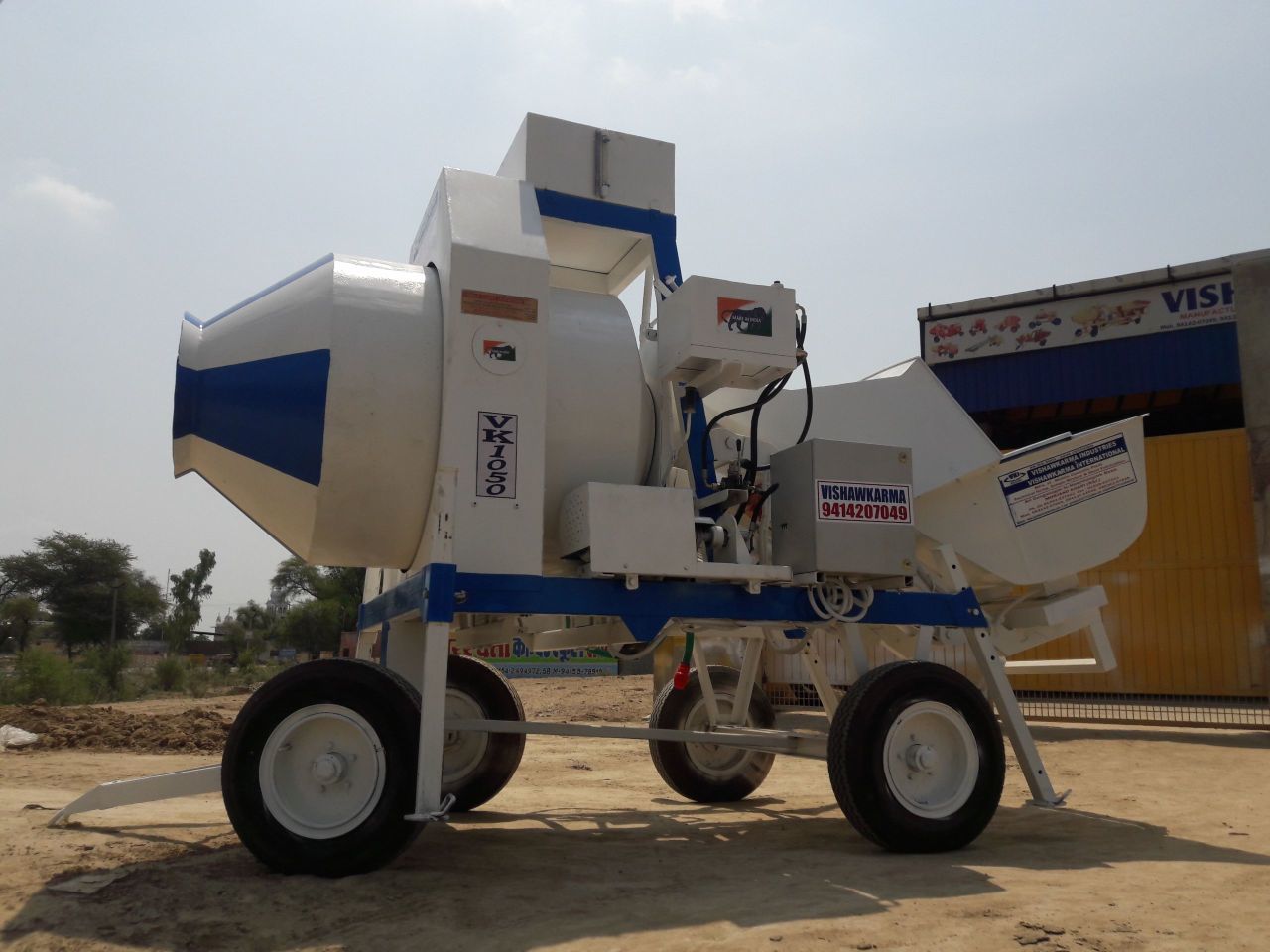 Mini Mobile Concrete Batching Plant Vkrm800