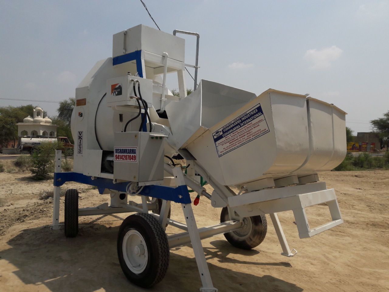 Mini Mobile Concrete Batching Plant Vkrm800