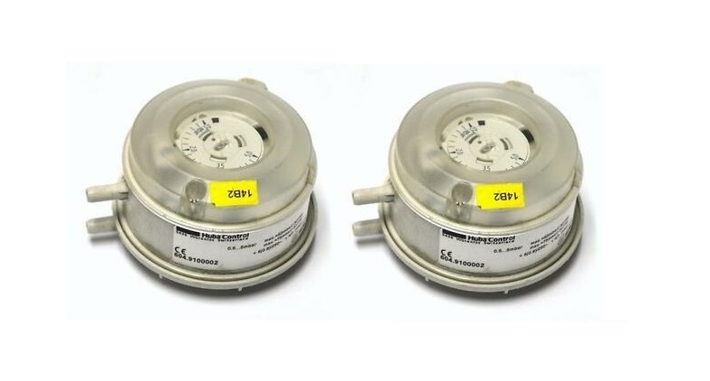 Huba Differential Pressure Switch Range 50 To 500 Pac Measure Pressure Of: Gas