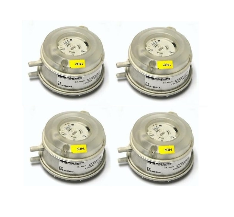 Huba Differential Pressure Switch Range 500 To 2000 Pac Measure Pressure Of: Gas