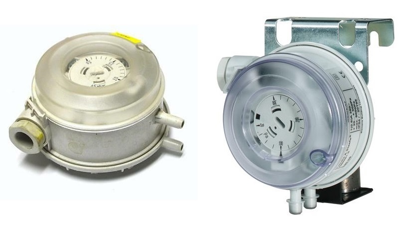 Huba Differential Pressure Switch Range 500 To 2000 Pac Measure Pressure Of: Gas