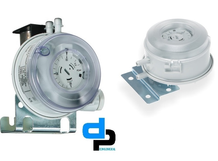 Huba Differential Pressure Switch Range 500 To 2000 Pac Dial Material: Glass