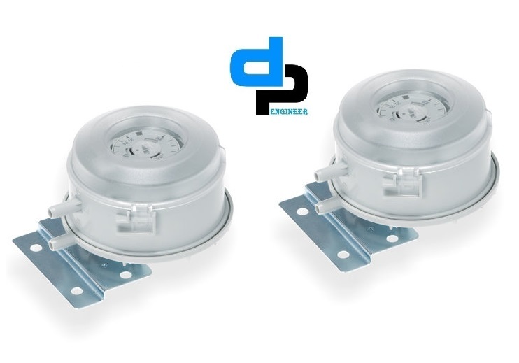 Huba Differential Pressure Switch Range 500 To 2000 Pac Dial Material: Glass