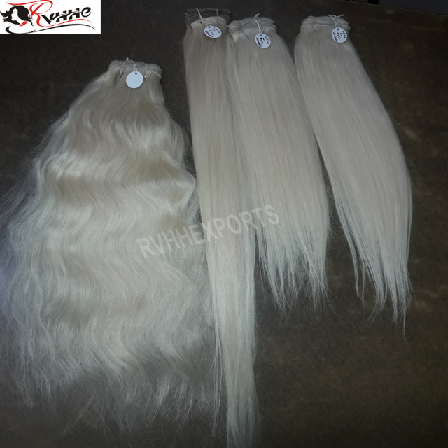 Human Hair Extensions - 100% Remy Virgin Indian Hair, 10-30 Inch Lengths | Temple Hair, Natural Wavy Style, No Shedding, Can Be Dyed
