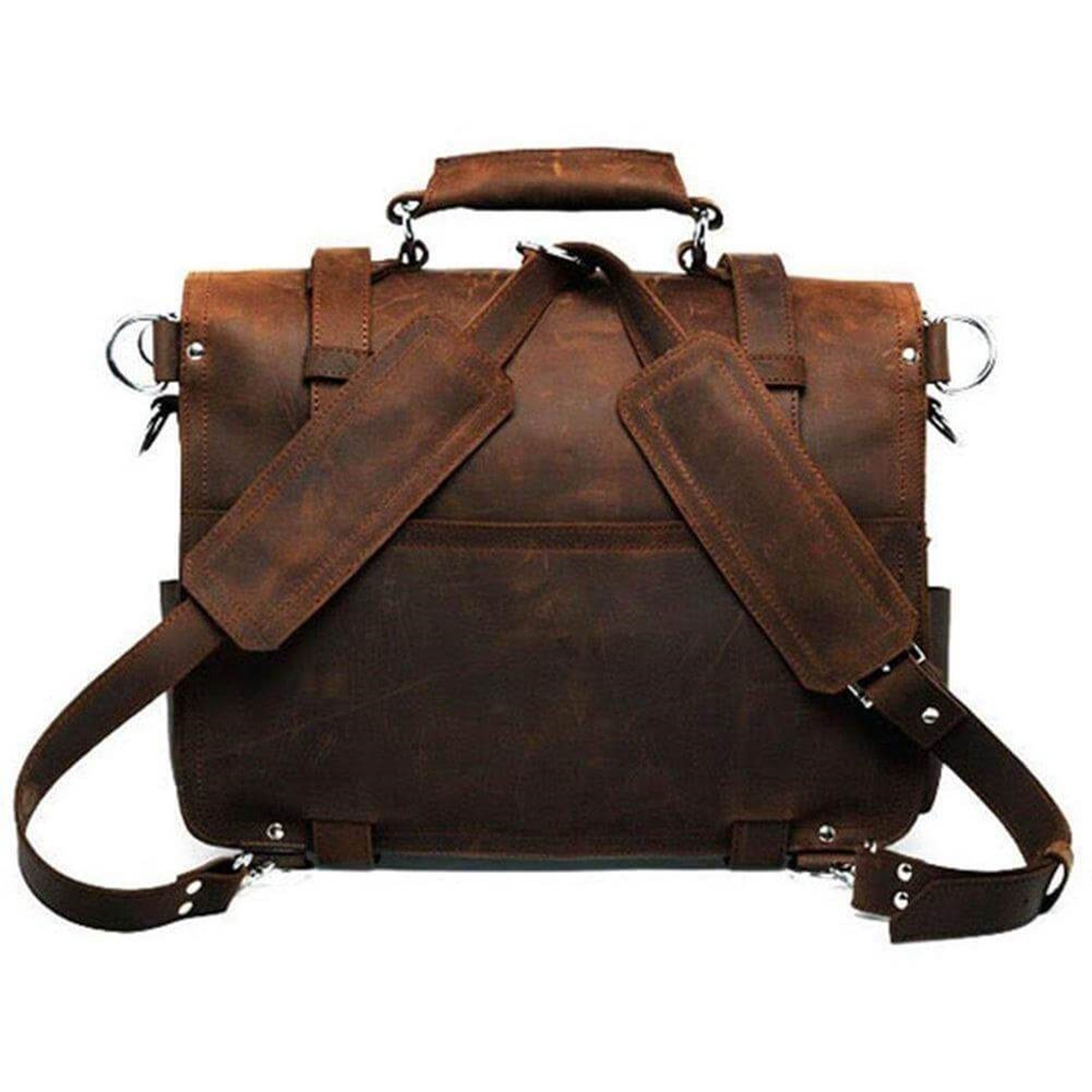 Brown Leather Messenger Bag