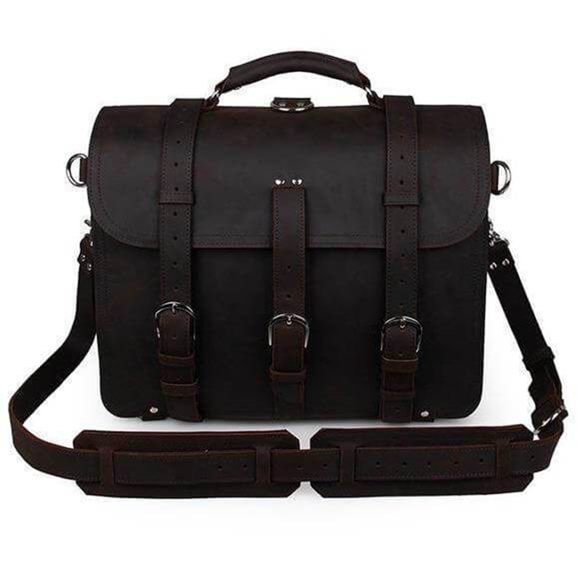 Brown Leather Messenger Bag