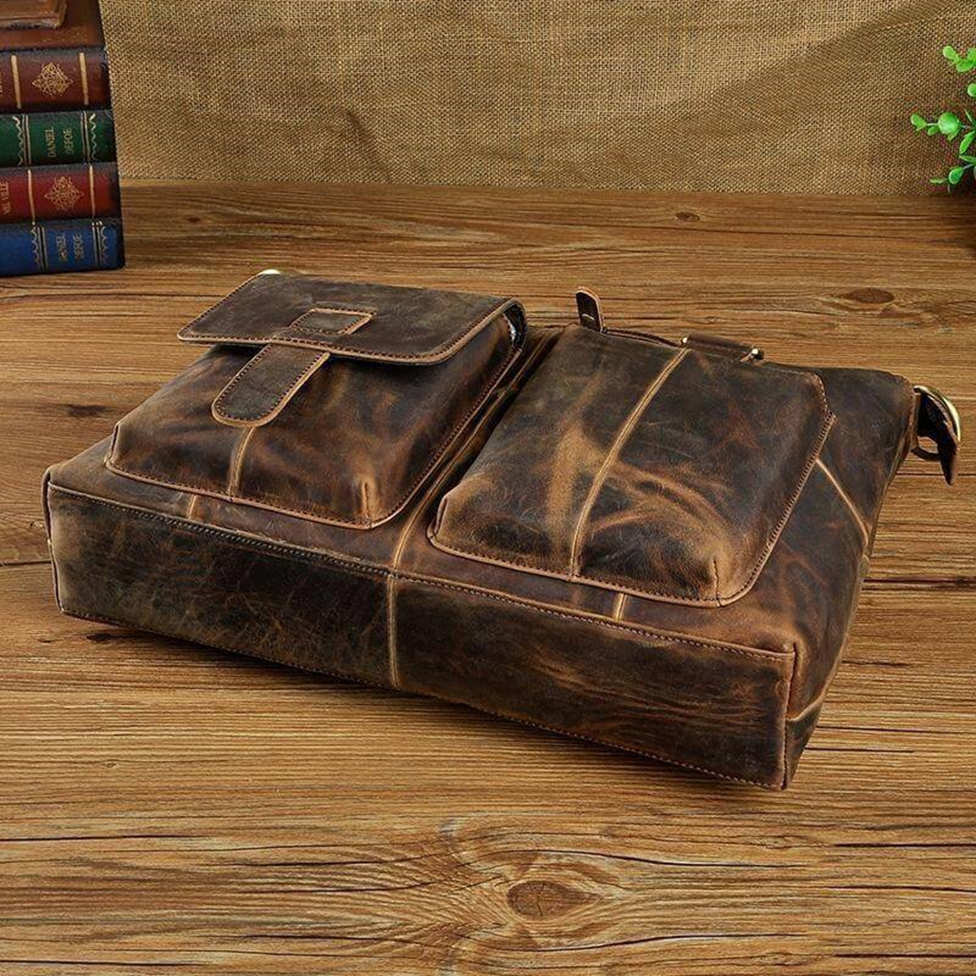 Brown Messenger Bag