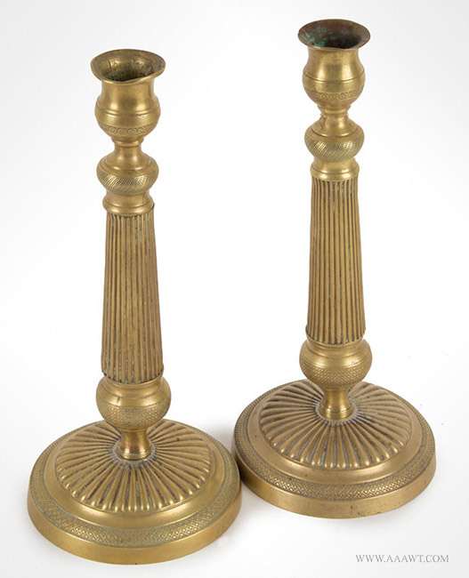 Classical Brass Pillar Candle Holder