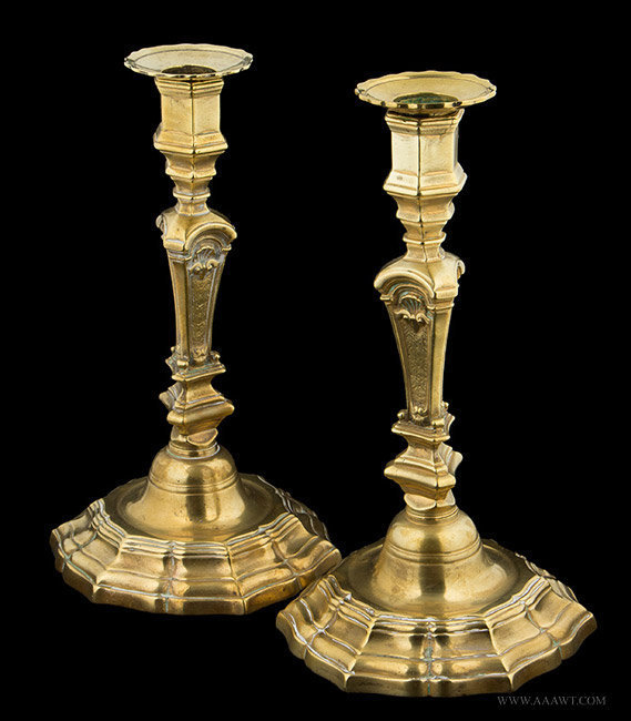 Classical Brass Pillar Candle Holder