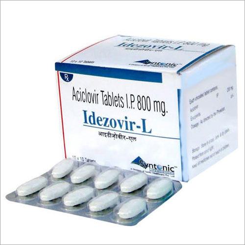 Aciclovir Tablets - 800 MG, Highly Effective Anti Viral Medication for Clinical Use, Easy Swallow, Longer Shelf Life, Packaged in 10x10 Blister PVC Strips