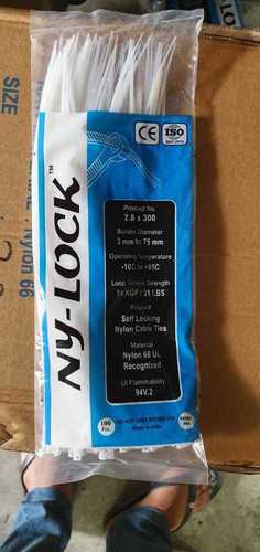 Cable Tie - Nylon 66 Material, High Tensile Strength, Various Sizes | Locking Function, Ideal for Electrification and Domestic Use