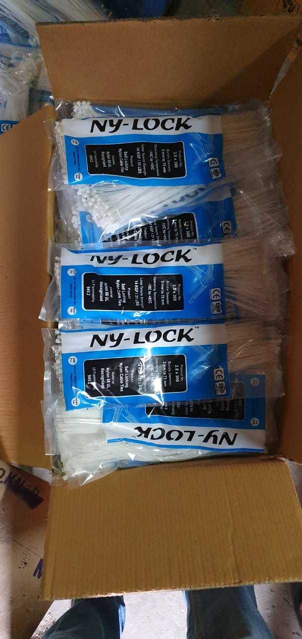 Cable Tie - Nylon 66 Material, High Tensile Strength, Various Sizes | Locking Function, Ideal For Electrification And Domestic Use