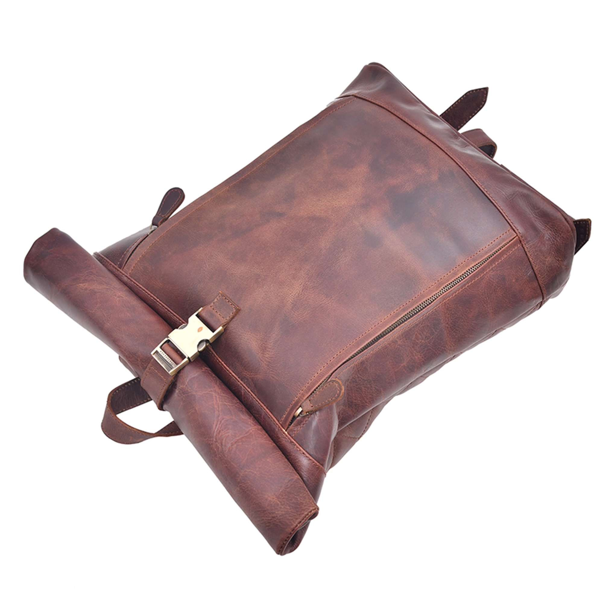 Brown Leather Backpack Bag