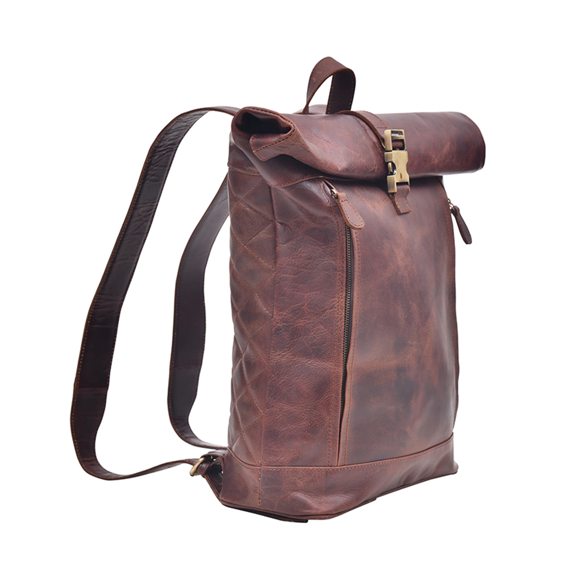 Brown Leather Backpack Bag