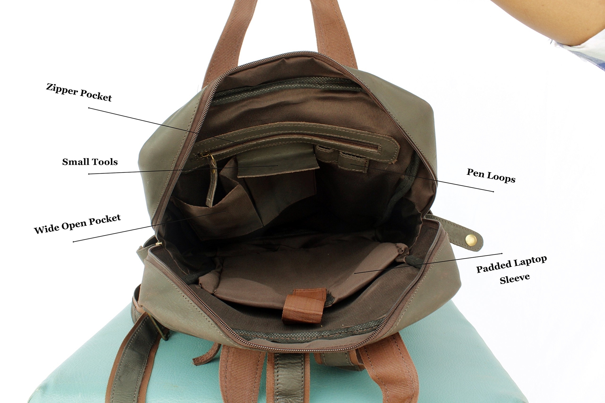 Brown Leather Shoulder Bag