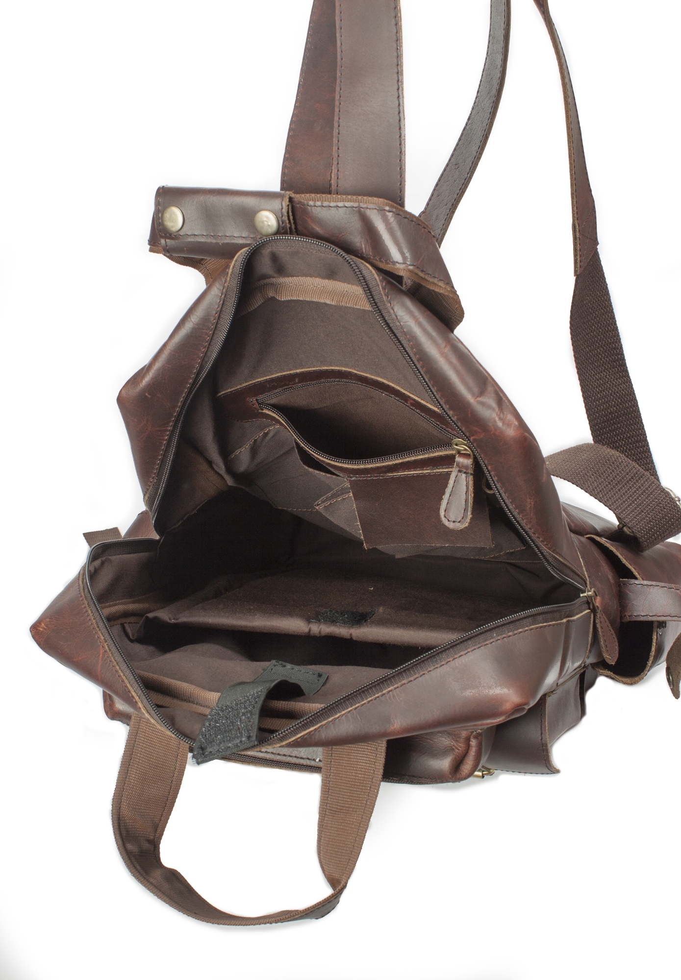 Retro Buffalo Leather Laptop Rucksack - 12 X 4 X 18 Inches | Waterproof, Vintage Style, Unisex Design, Fits Up To 17-inch Laptop, Handcrafted By Artisans