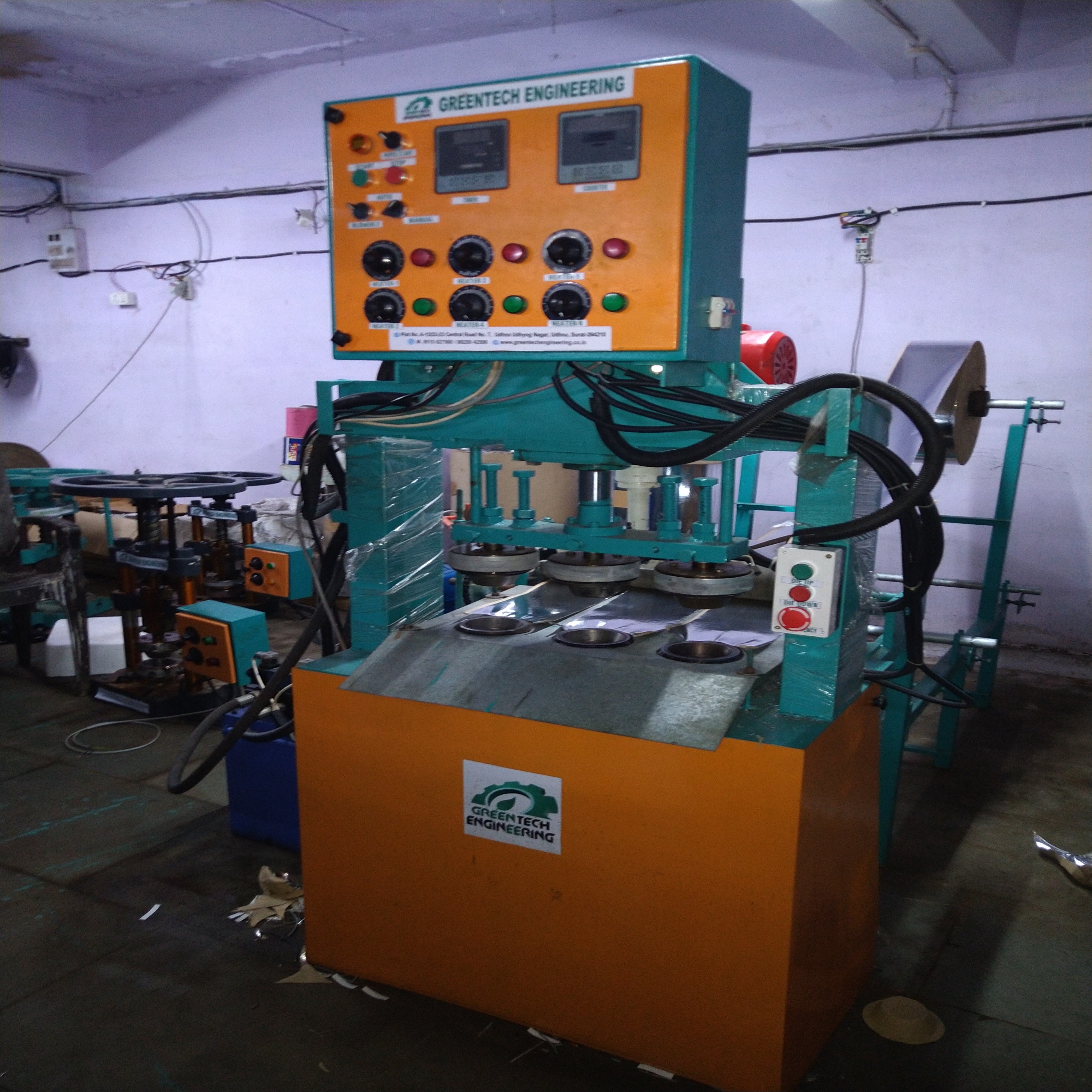 Hydraulic Dona Plate Making Machine - Warranty: One Year Of Motor And Programmable Timer