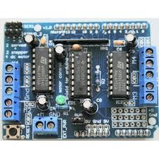 L293d Motor Driver/servo Shield For Arduino - Dimensions 70x54x18mm | Dual 5v Servo Inputs, 4 L293d H-bridges, 8-bit Speed Control, External Power Supply
