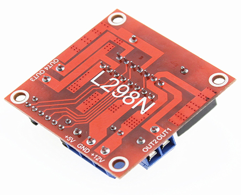 L298n 2a Based Motor Driver Module - 44x44x28mm, Dual H-bridge Design, 5v-35v Drive Voltage, 25w Max Power, Pwm Enabled For Robotics Applications