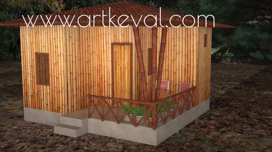 Bamboo Hut - Treated Bamboo Design | Modern Aesthetic, Durable Materials, Versatile Uses For Outdoor Villas, Bungalows, And Garden Restaurants
