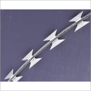 Razor Blade Fencing Wire - Galvanized Iron, Silver Color | Ideal for Military, Airport, and Civilian Safety, Weather-Resistant, Maintenance-Free