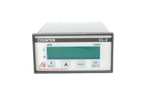 Digital Counter - ABS Plastic, Customized Size, Matte Black | In-built Speed Indicator, Production Count, Up/Down Count, Delay ON/OFF Relay