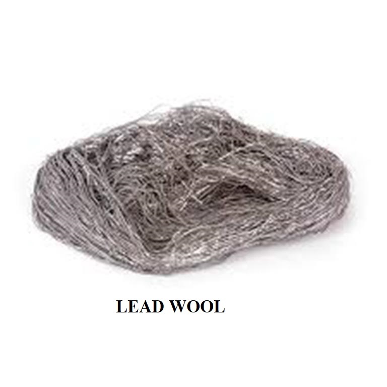 Lead Wool - High Ductility Material For Effective Sealing | Ideal For Flanged Connections, Pipes, And Wall Apertures