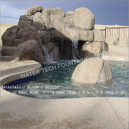 Artificial Slide Grotto Waterfall