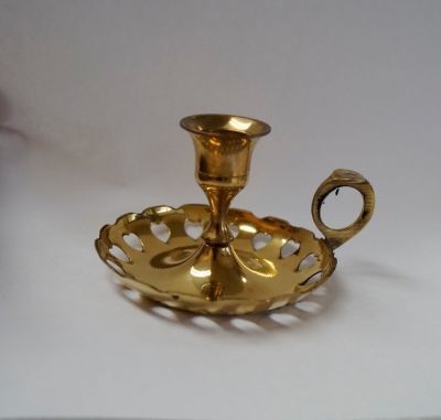 Brass Wall Candle Holder Leaf