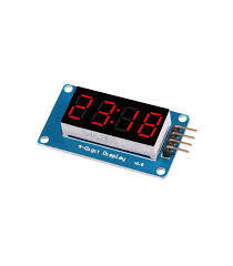 Tm1637 4 Bits Digital Tube Led Display Module - 42x24x12mm, 3.7-5.3v Input, I2c Control For Arduino, Features 4-digit Display & Clock Capability