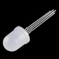 Diffused Rgb Common Anode Led - 10mm Diameter, Red: 623 Nm, Green: 523 Nm, Blue: 467 Nm | Forward Voltage: 1.8-2.2v (Red), 3.0-3.4v (Green/blue), 50-degree Viewing Angle