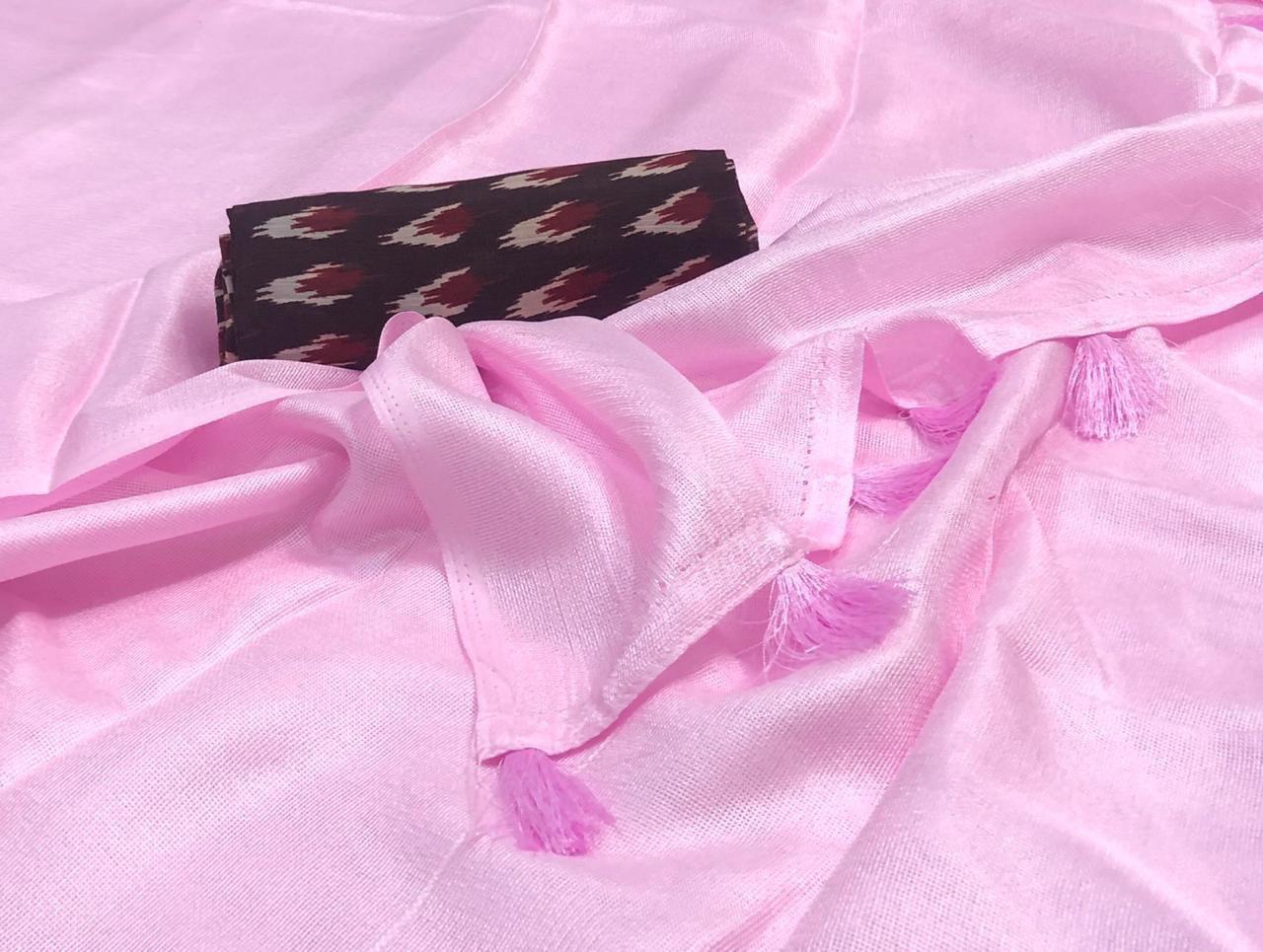 Multy 100 Count Soft Linen Sarees