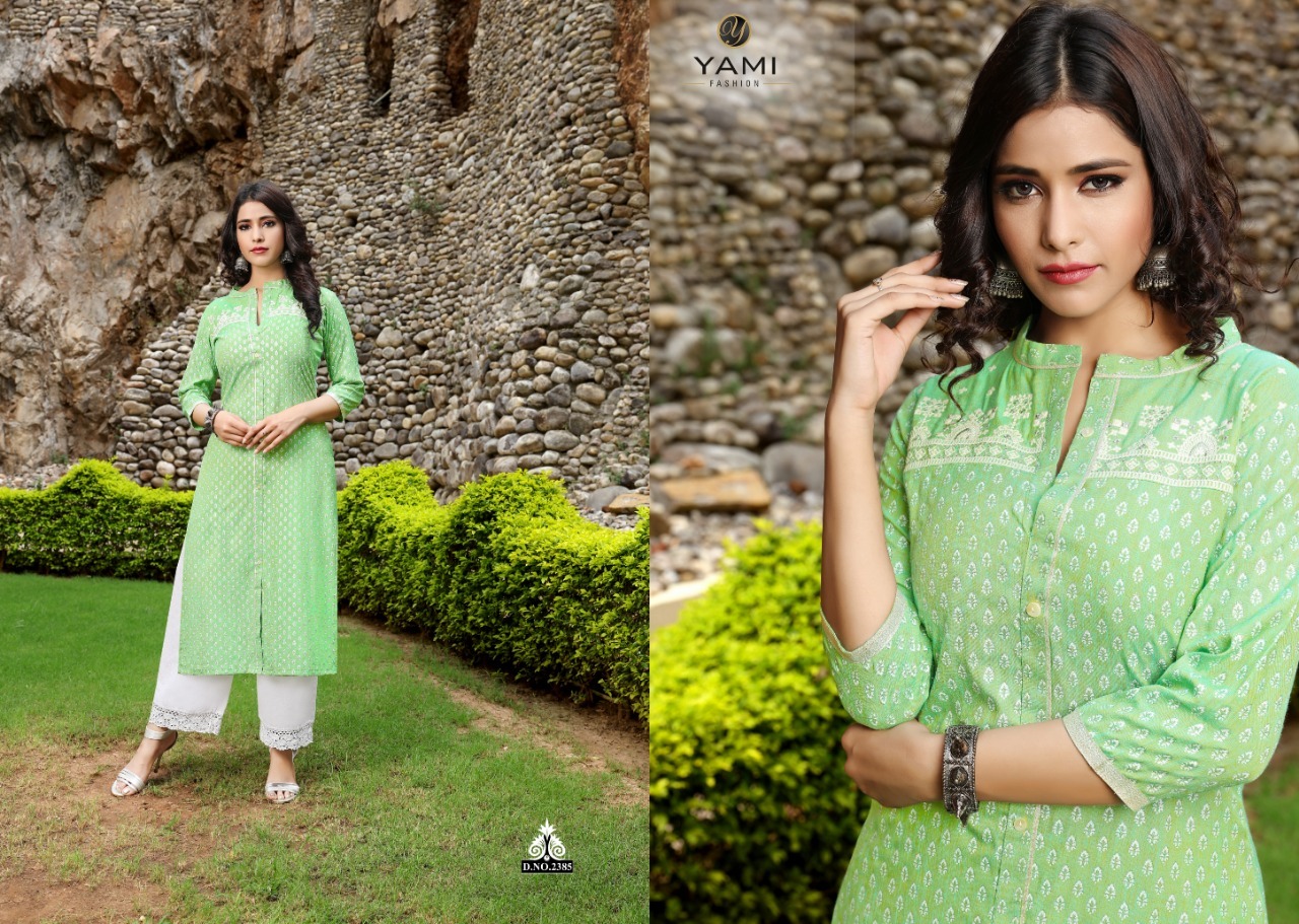 Bunaaipce - Rayon Two Tone Slub Base Kurti With Jari Print & Embroidery | Sizes M-38, L-40, Xl-42, Xxl-44, Breathable Fabric, 3-4th Sleeve Style, Casual & Ethnic Wear