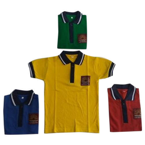 School Uniform - Cotton Material, Sizes Xs To Xxl | Grey & Blue, Quick Dry, Washable, Traditional Style For Boys, Plain Pattern, Summer Use