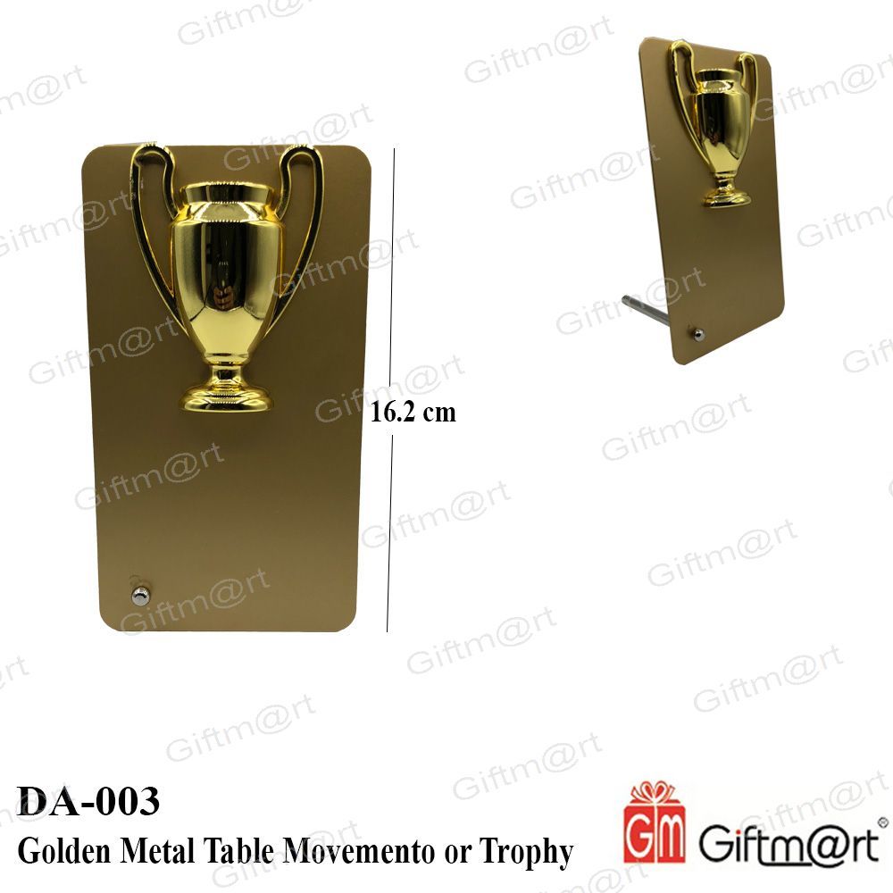 Elegant Metal Trophy - Premium Quality Alloy, Custom Engraving Available For Personalization, Classy Design