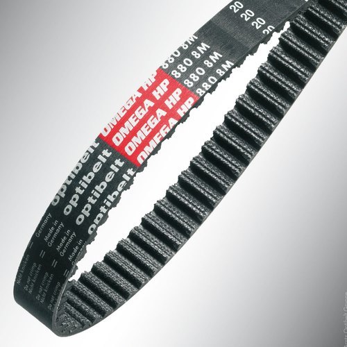 Timing Belt - Rubber Material, Black Color | For Industrial Use, High Durability