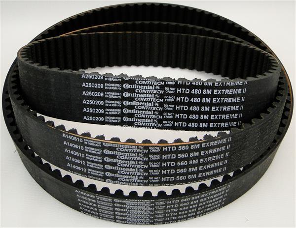 Timing Belt - Rubber Material, Black Color | For Industrial Use, High Durability