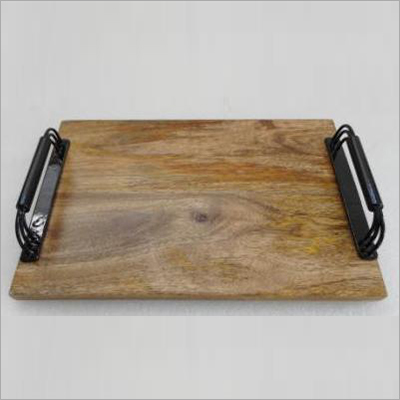 Polished Wooden Serving Tray