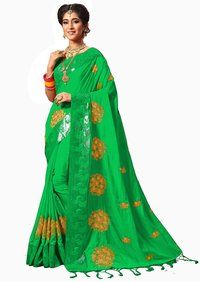 Heavy Embroidery Art Silk Saree collection