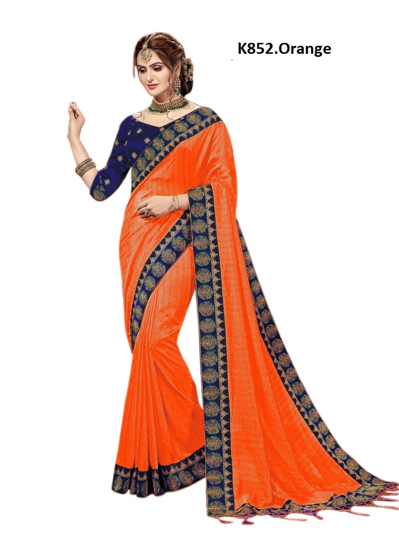 Yellow Indian Designer Saree Collection