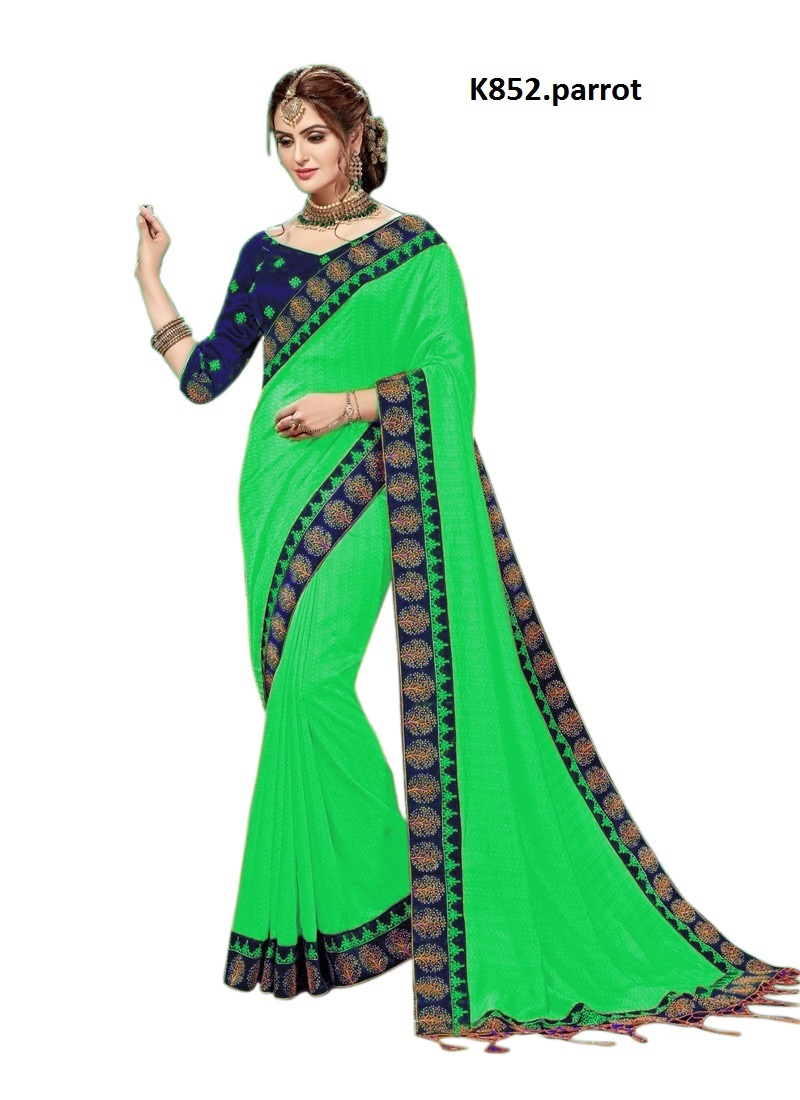 Yellow Indian Designer Saree Collection